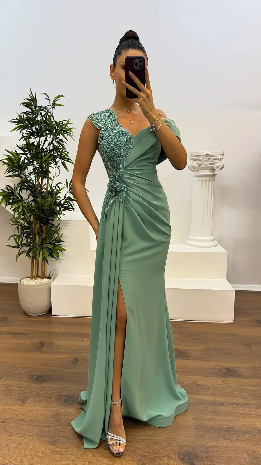 Kamarya - Breathable Pleated Evening Dress