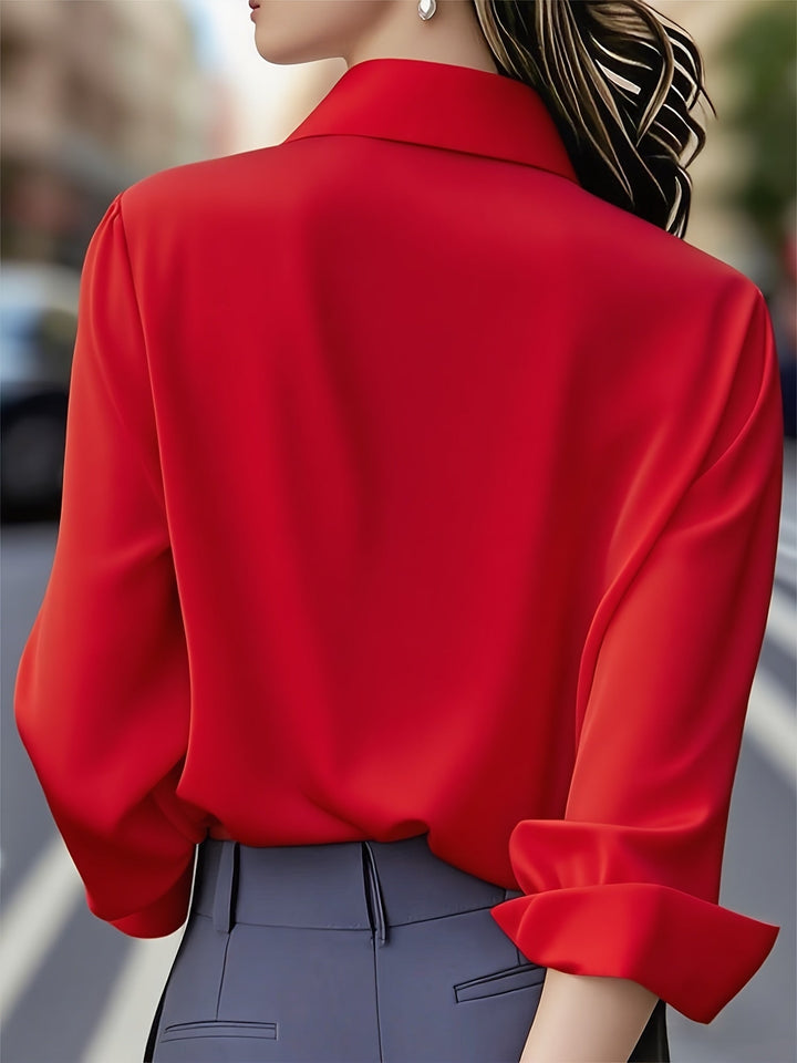Elenochka - Stylish Long Sleeve Button Up Shirt