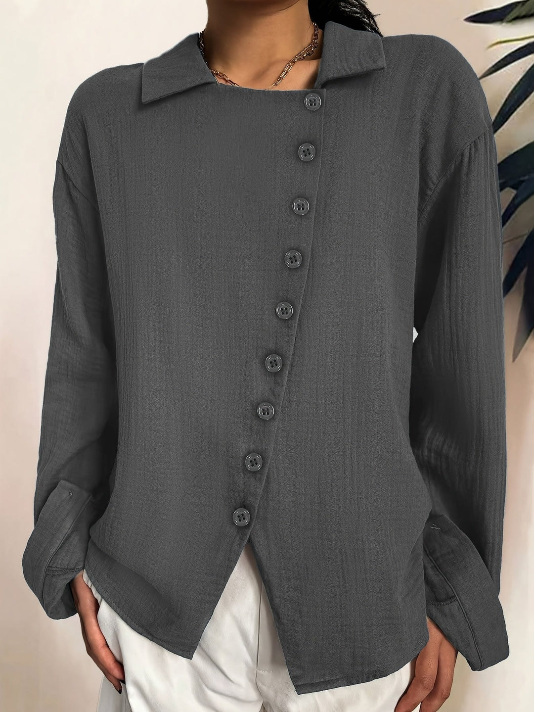 Paige - Long Sleeve Button Up Shirt