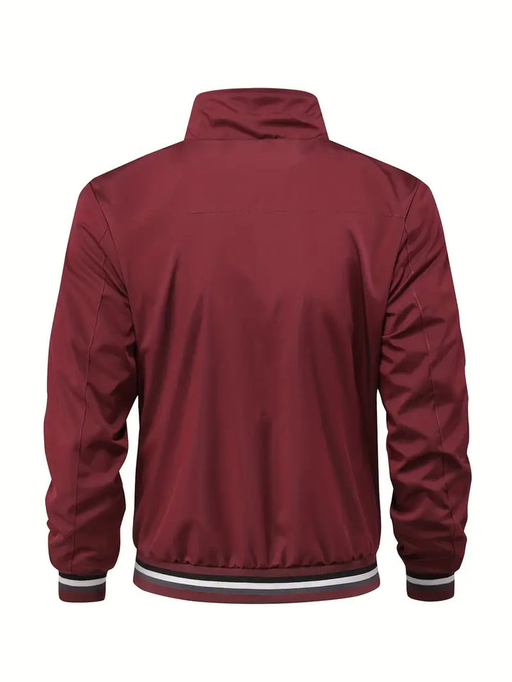Stanton - Casual Stand Collar Zip Up Jacket