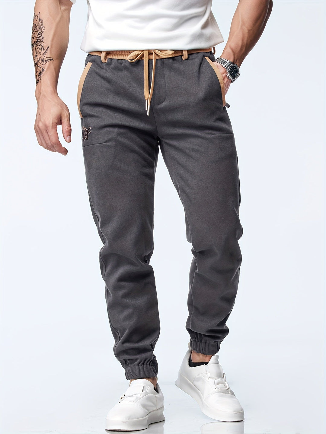 Timothy - Casual Ankle Pants With Elastic Waist