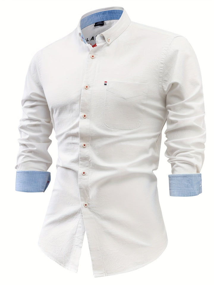 Nolan - Long Sleeve Shirt With Button