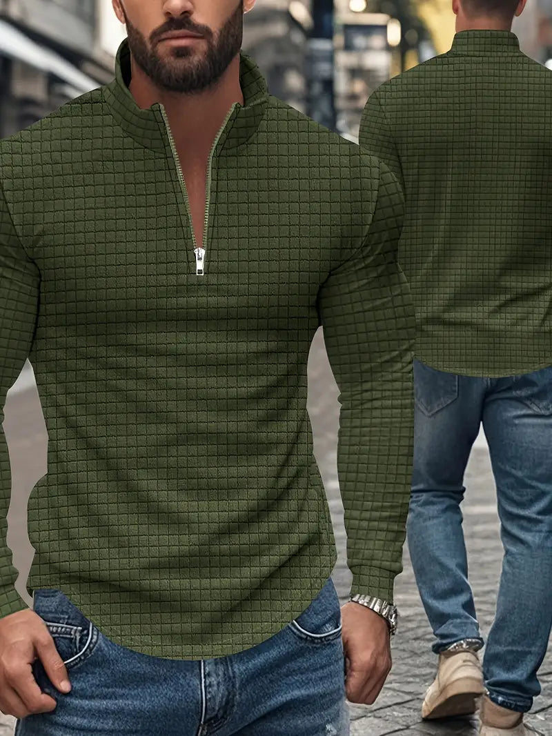 Jarryd - Long Sleeve Sweatshirt With Half Zipper