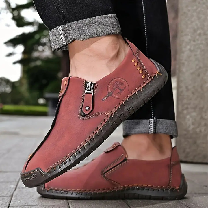Joesph - Leather Shoes With Side Zipper