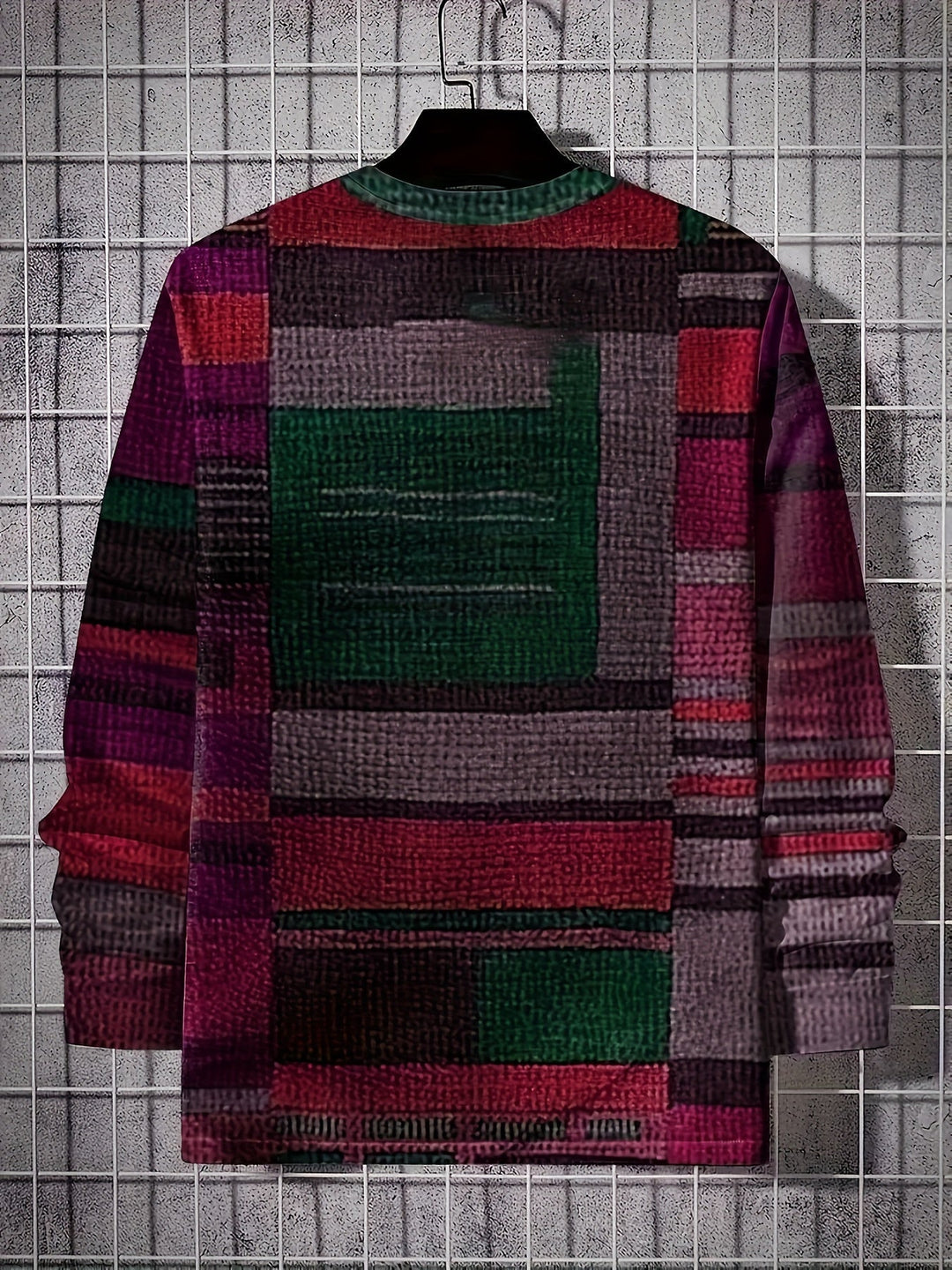 Calvin - Long Sleeve T-Shirt With Blocks Pattern