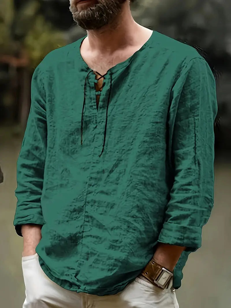 Pawel - Cotton Long Sleeve Shirt