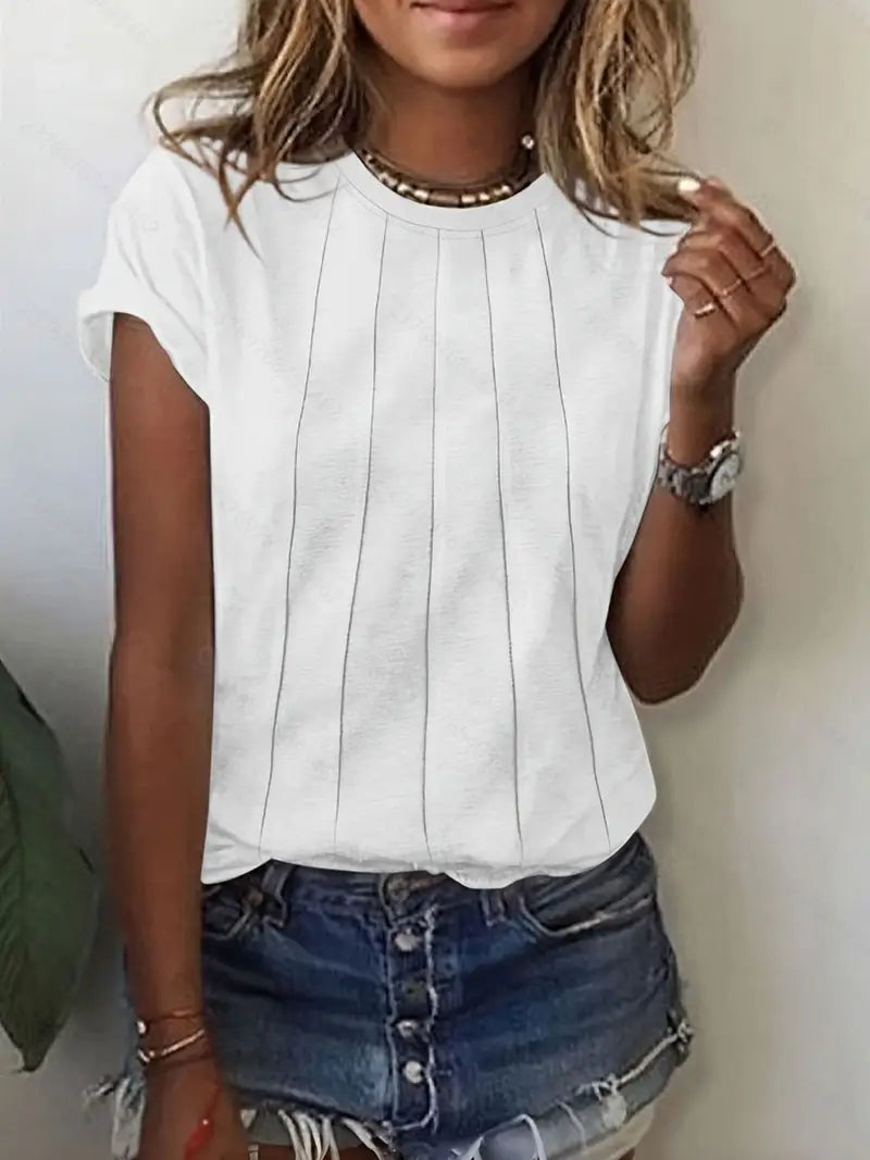 Vitaliya - Casual Short Sleeve T-Shirt