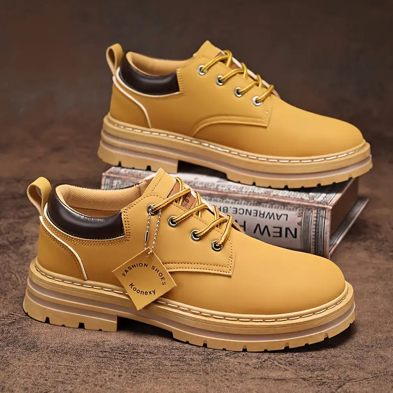 Trevino - Classic Lace-Up Shoes With Round Toe