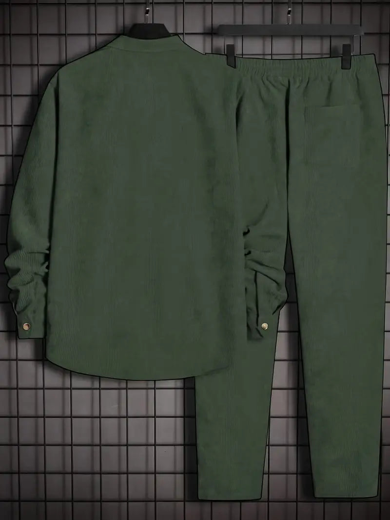 Podolak - Autumn And Winter Long Sleeved Shirt With Loose Trousers