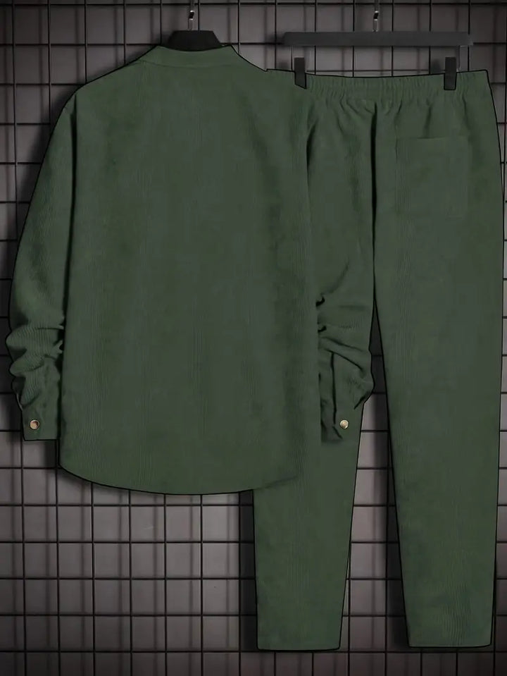 Podolak - Autumn And Winter Long Sleeved Shirt With Loose Trousers