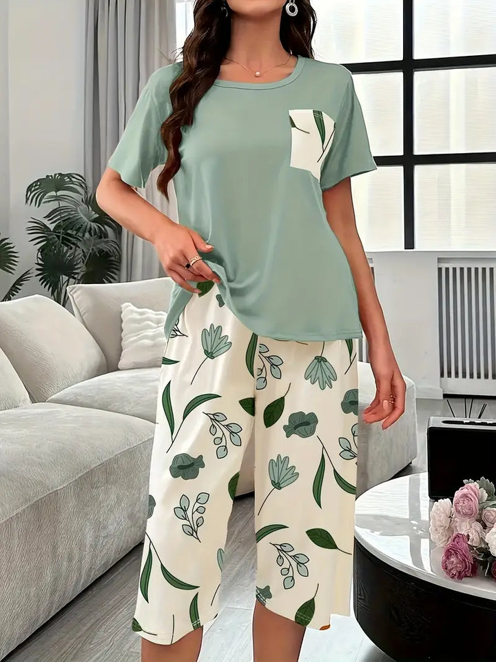 Kinsley - Comfortable Floral Print Loungewear Set
