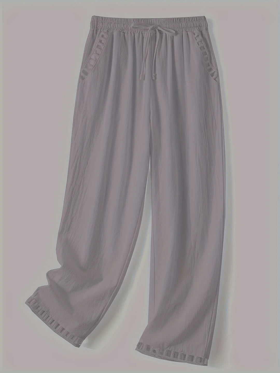 Tracey - Contrast Trim Cropped Pants