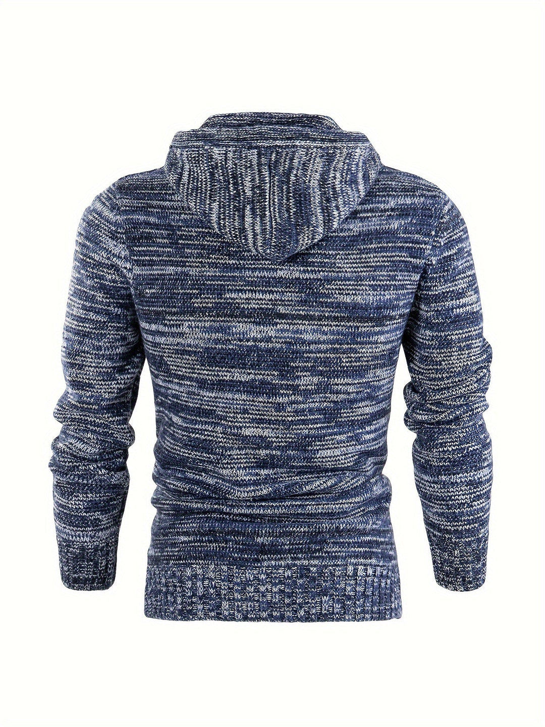 Damiaan - Casual Long Sleeve Knitted Hoodie