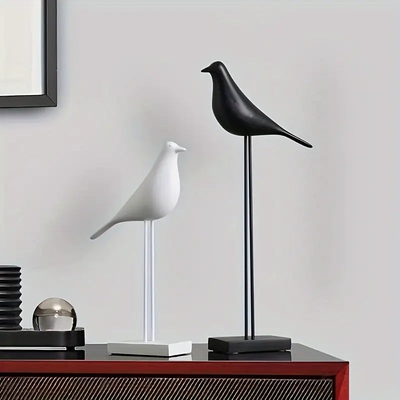 PerchForm - Minimalist Decorative Bird Sculptures on Stand