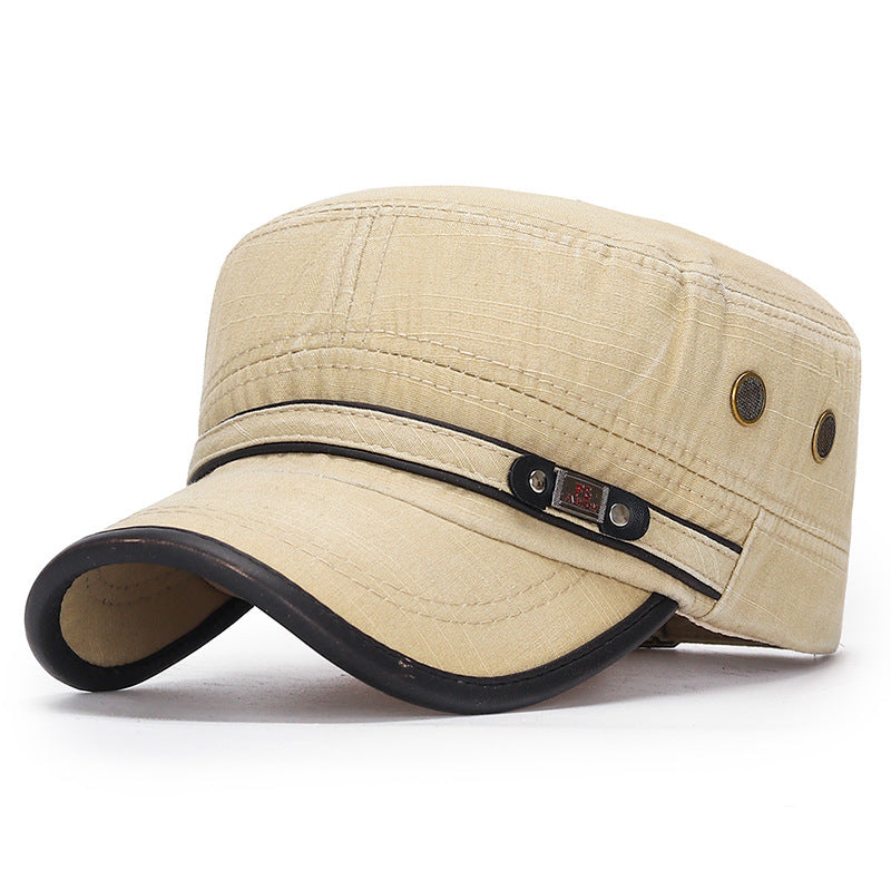 Goggins - Vintage Style Cotton Flat Top Cap