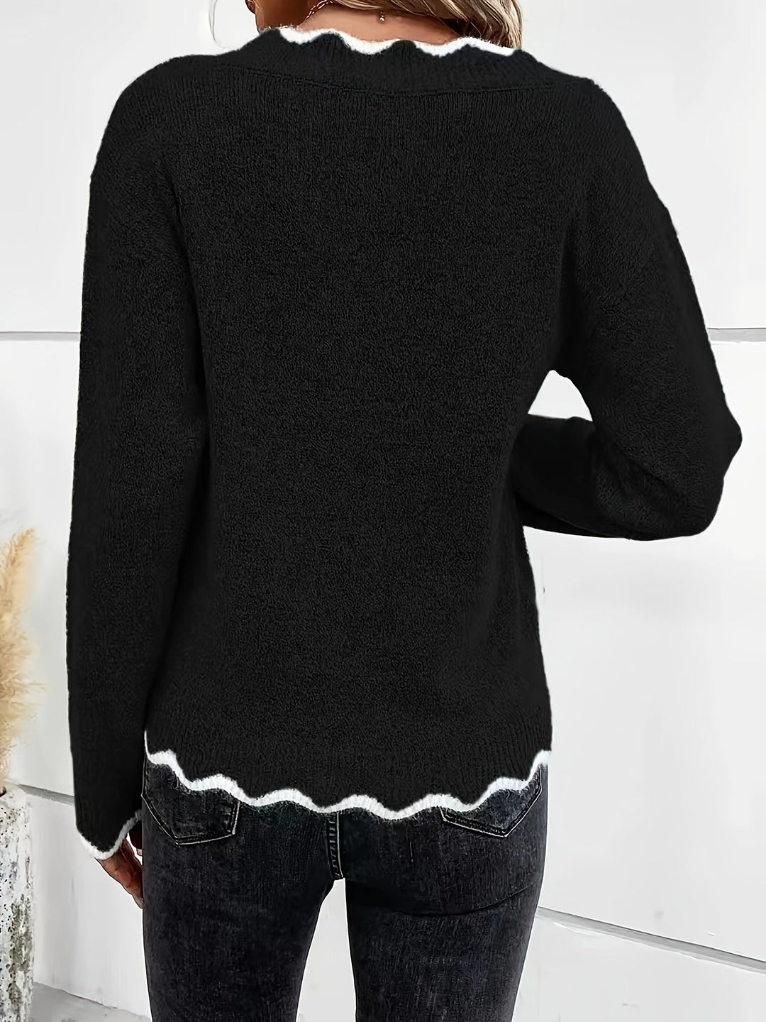 Coleen - Long Sleeve Knitted Sweater
