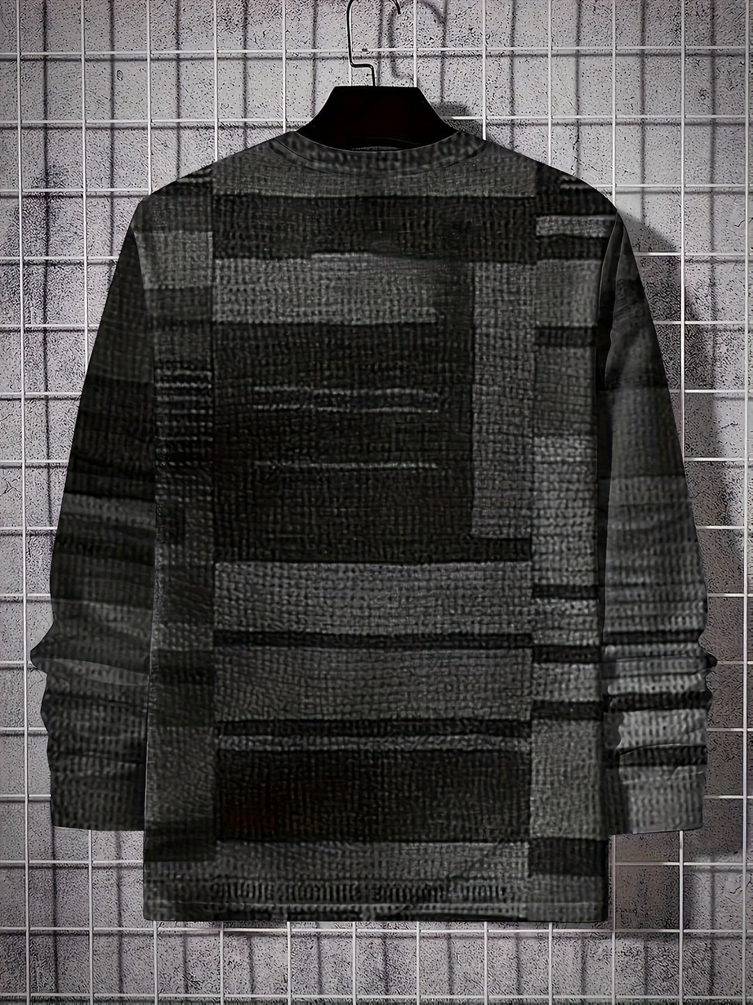 Calvin - Long Sleeve T-Shirt With Blocks Pattern