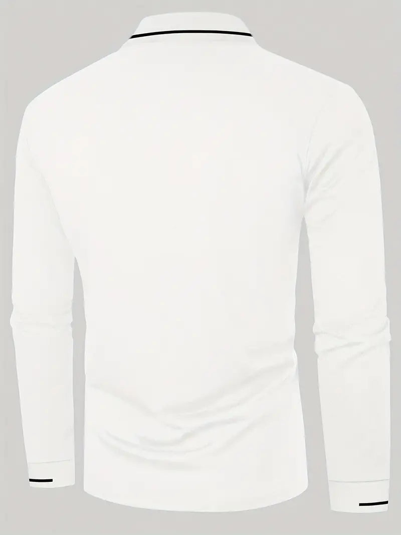 Karunaratne - Stylish Long Sleeve Polo Shirt