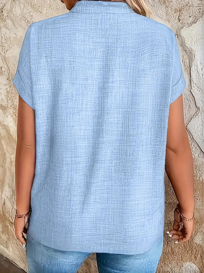 Rosabelle - Casual V Neck Blouse