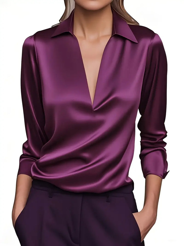Nadene - Premium V-Neck Blouse