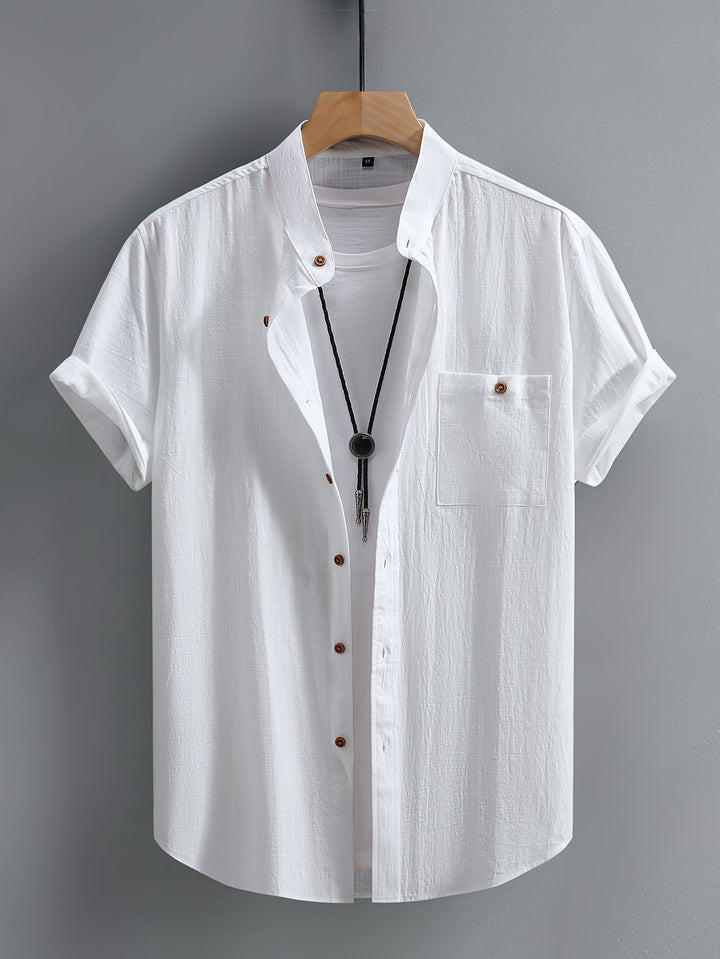 Tejada - Casual Cotton Shirt With Pocket