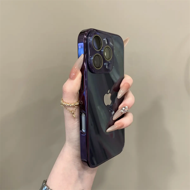 Chromelux – Premium Electroplated Glass Lens Case For iPhone