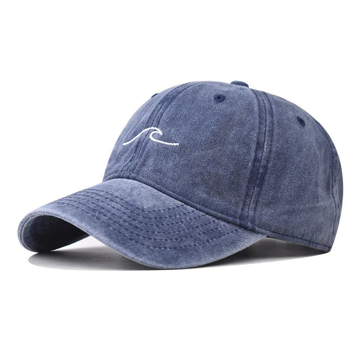 Erkan - Wave Ripple Embroidery Cap