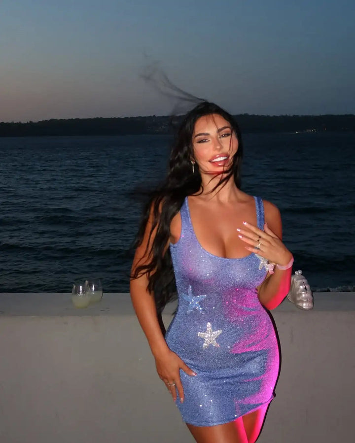 Imani - Elegant Mini Dress With Star