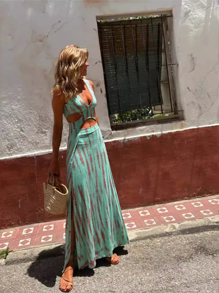 Teigra - Stretchy Slit Dress