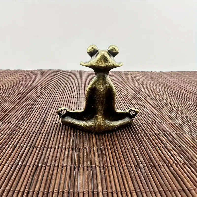 Meditoad - Elegant Metal Frog Incense Holder