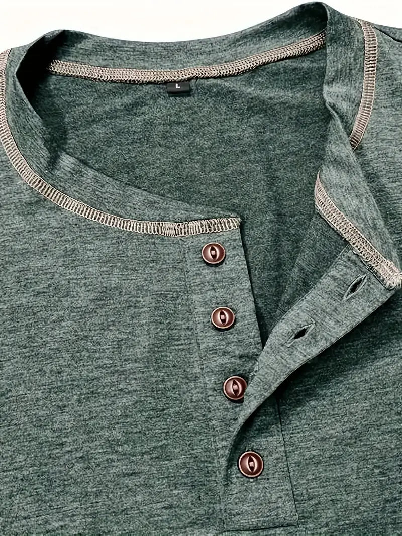 Orazio - Short Sleeve T Shirt With Button