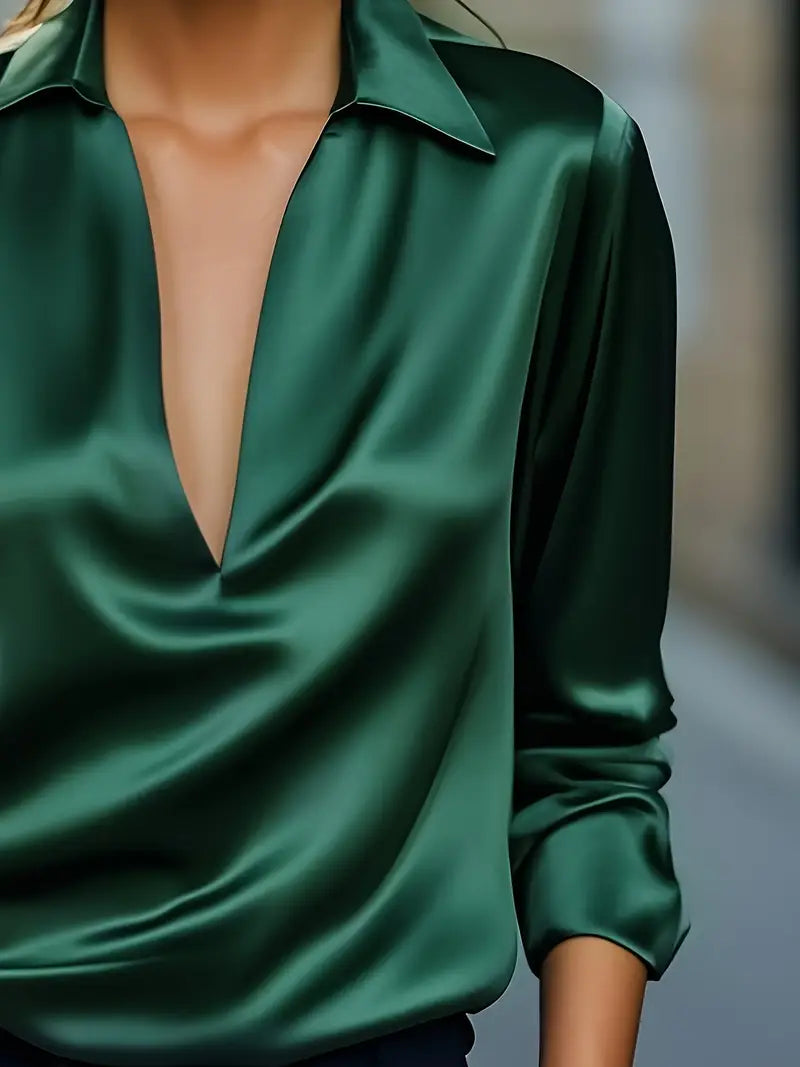 Nadene - Premium V-Neck Blouse