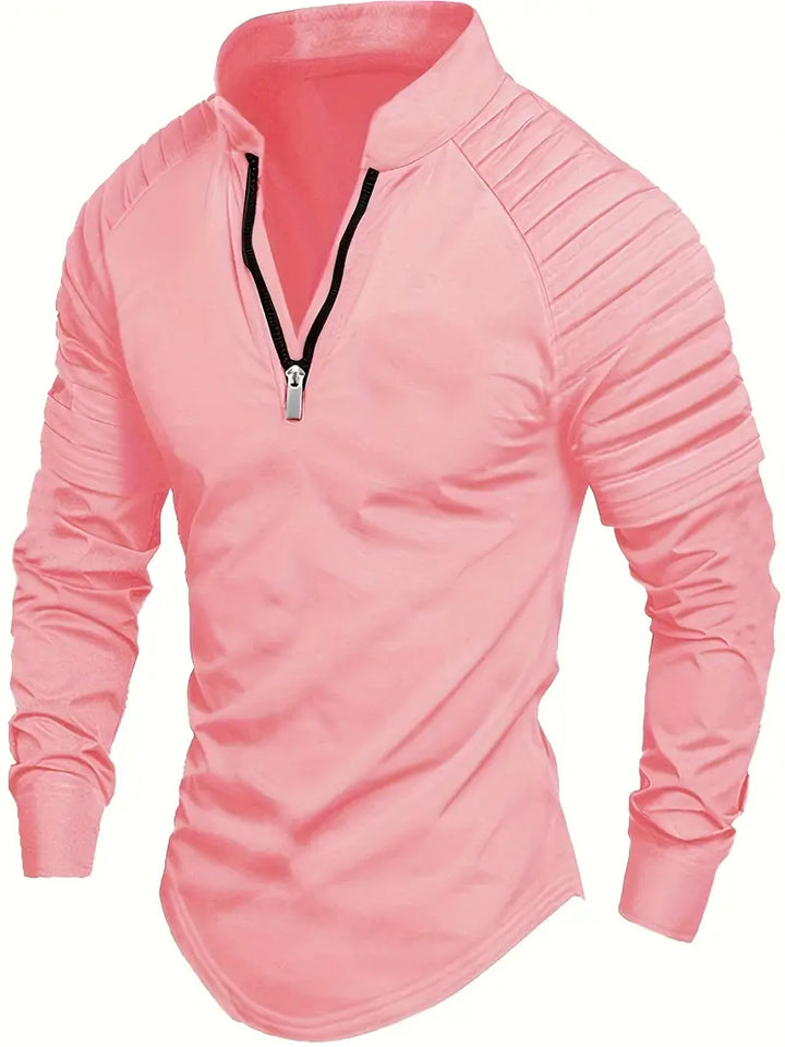 Linwood  - Long Sleeve Polo Shirt With Zipper