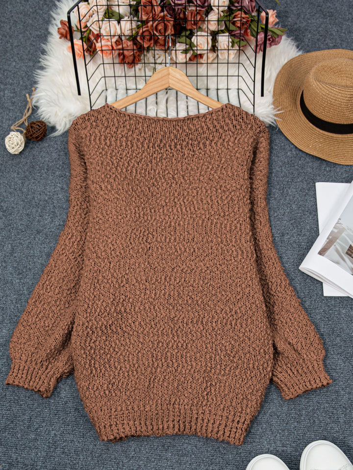 Jeannette - Round Neck Long Sleeve Sweater