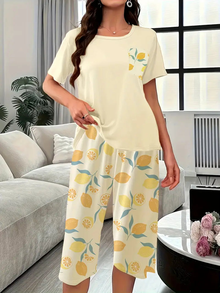 Kinsley - Comfortable Floral Print Loungewear Set