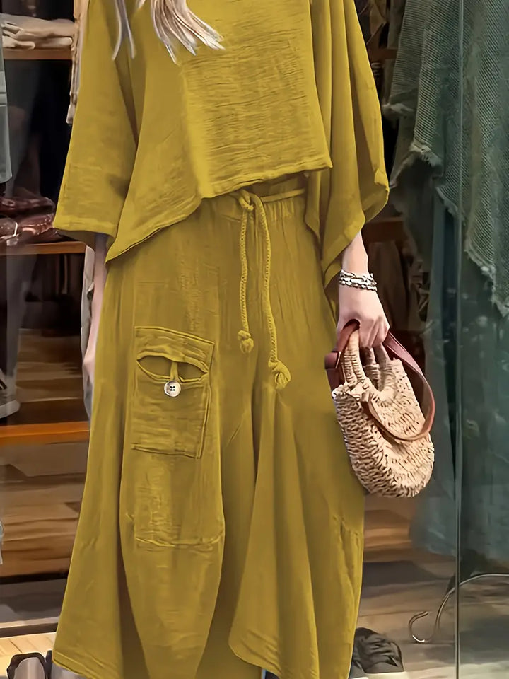 Phonsen - Premium Top And Skirt Set