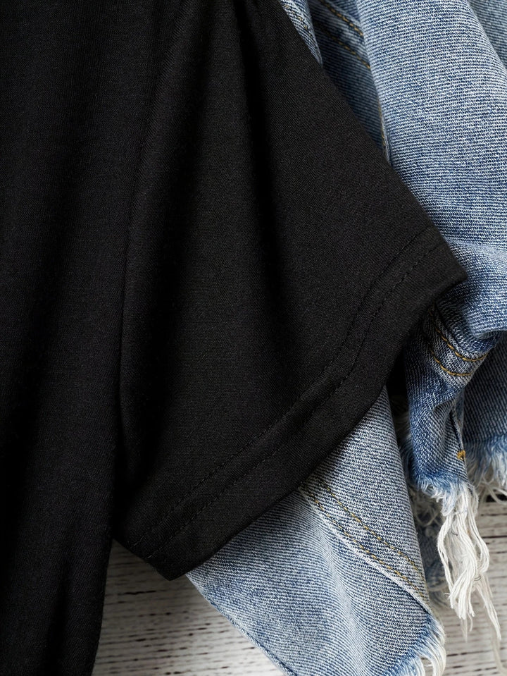 Larson - Casual Short Sleeve T Shirt With Heart Print