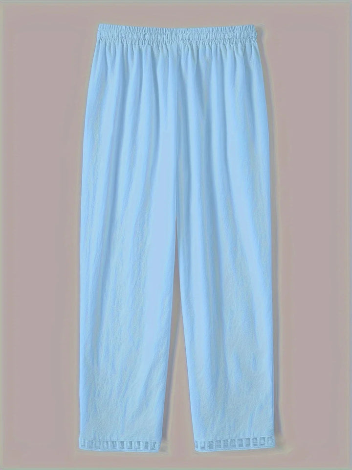 Tracey - Contrast Trim Cropped Pants