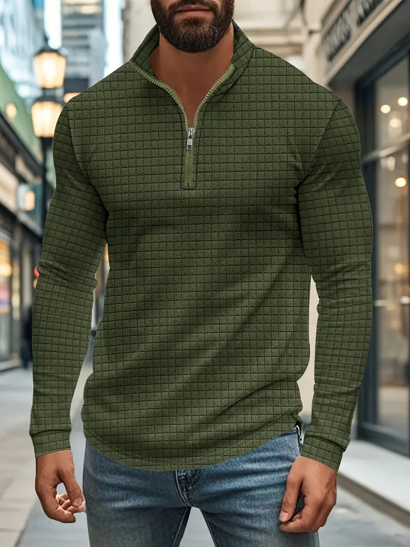 Jarryd - Long Sleeve Sweatshirt With Half Zipper