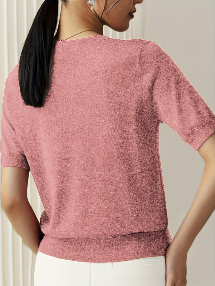 Jacquie - High Elasticity Casual T-Shirt