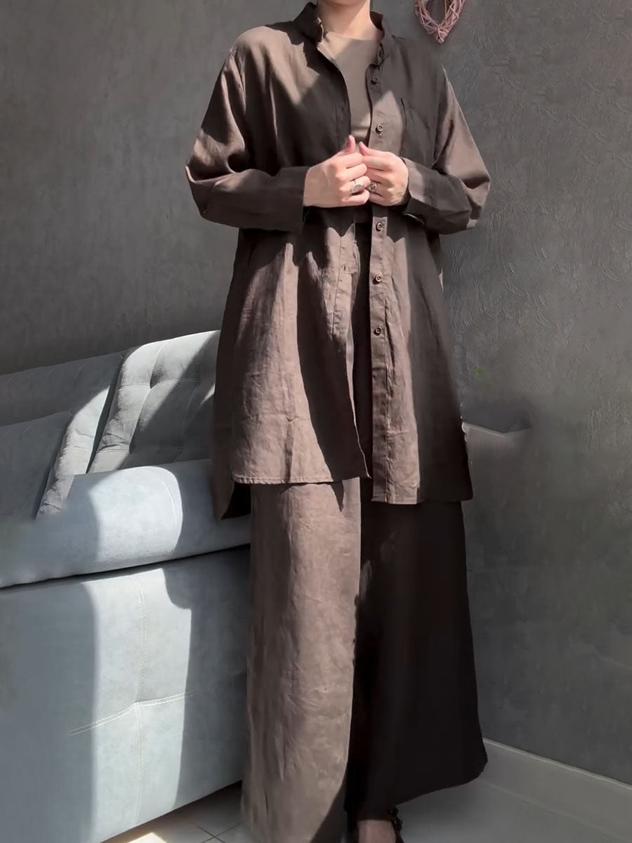 Darlene - Comfortable Two Piece Linen Set