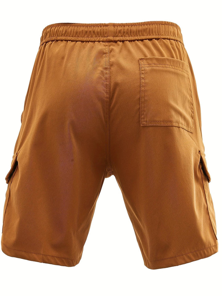 Lewand - Elegant Loose Fit Cargo Shorts With Side Pocket