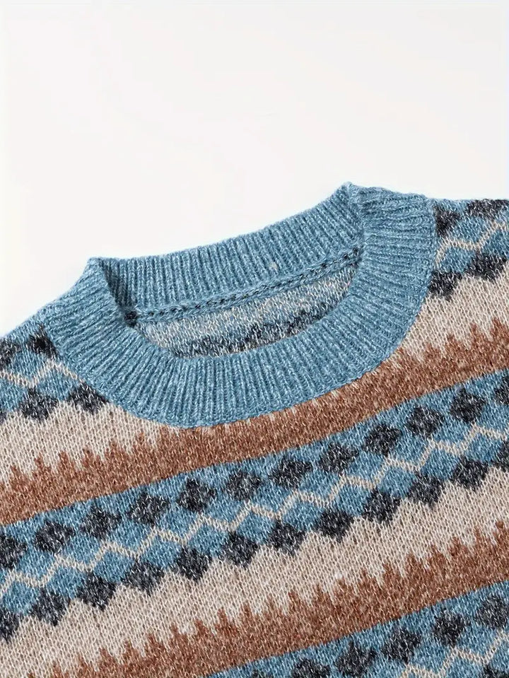 Hartman - Casual Geometric Knitted Sweater