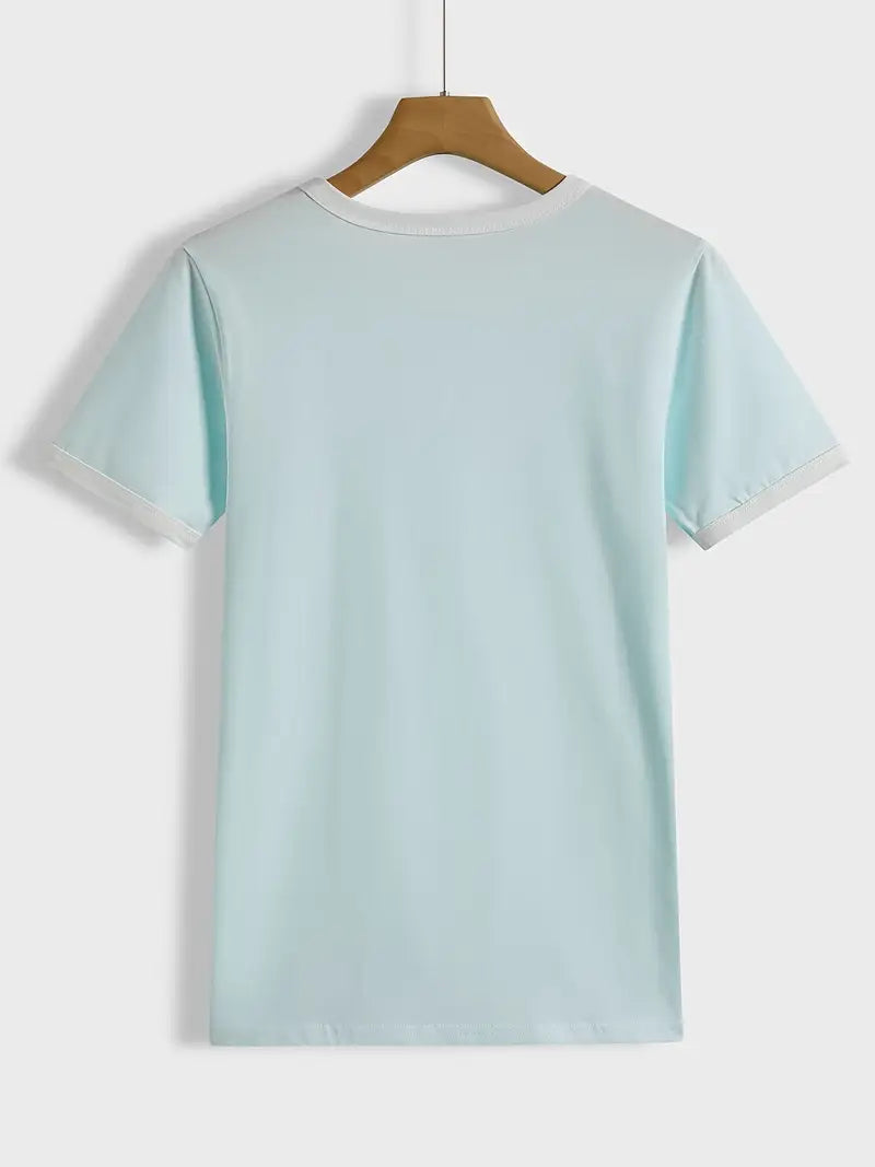 Kisara - Casual Short Sleeve T-Shirt