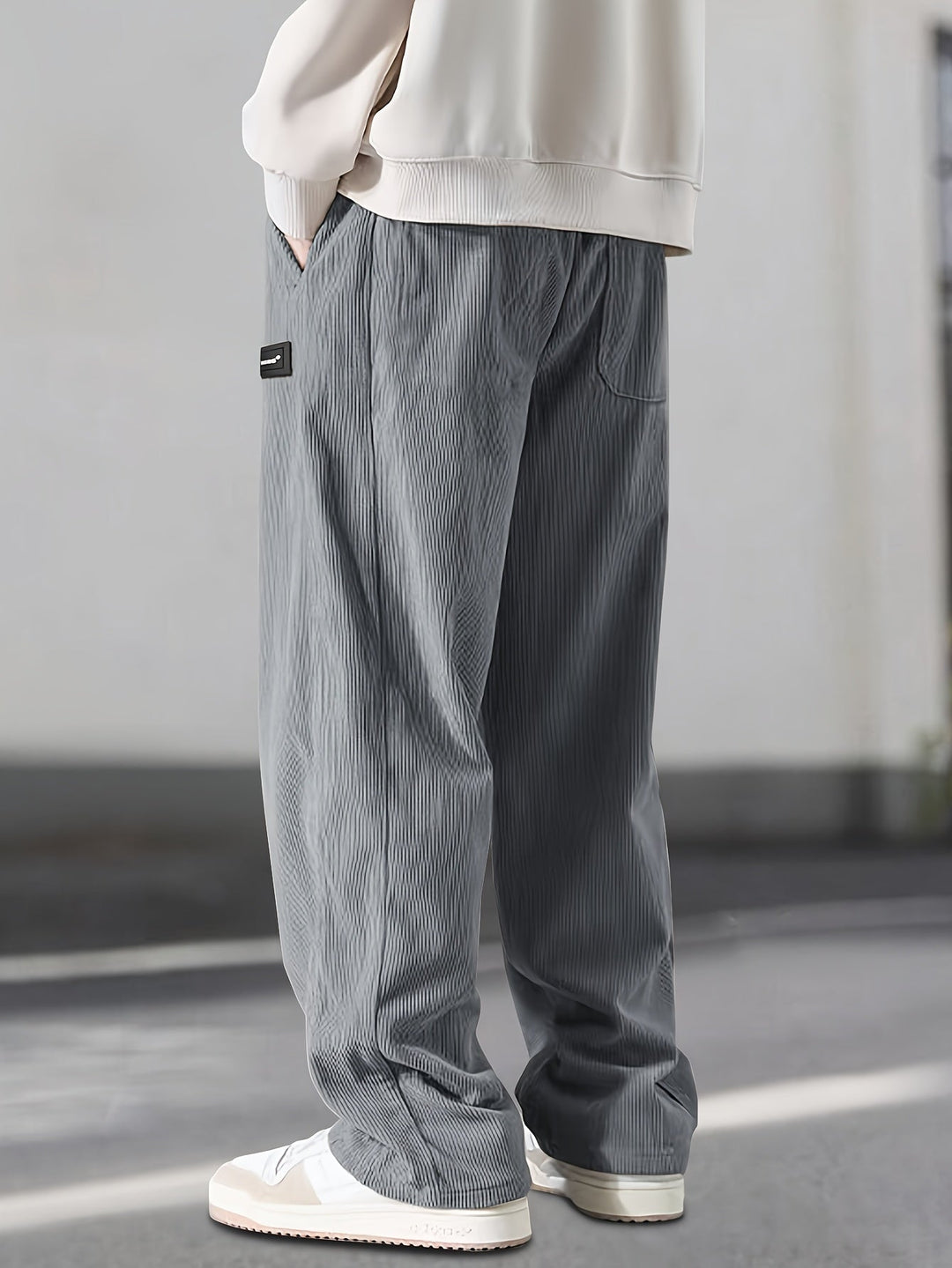 Asher - Straight Leg Pants With Drawstring Waist