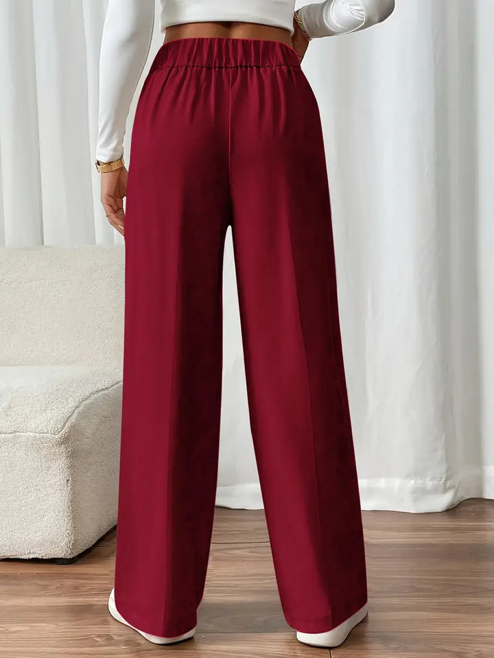 Orvella - Comfortable Wide Leg Pant With Pockets