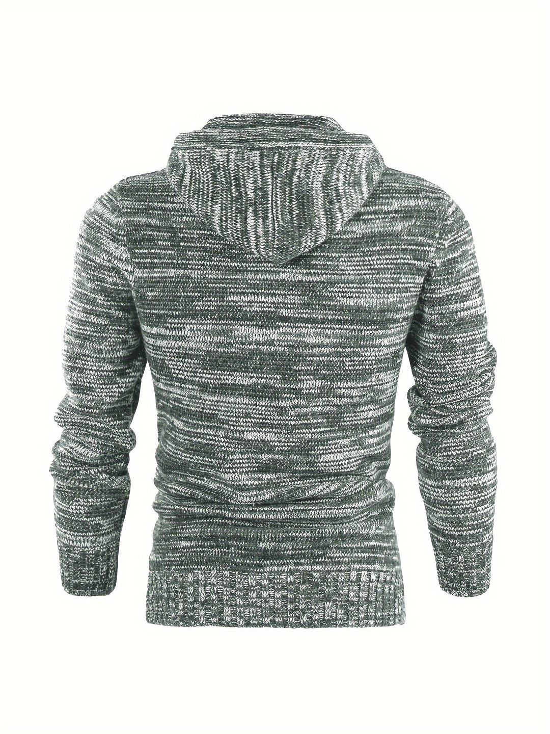 Damiaan - Casual Long Sleeve Knitted Hoodie
