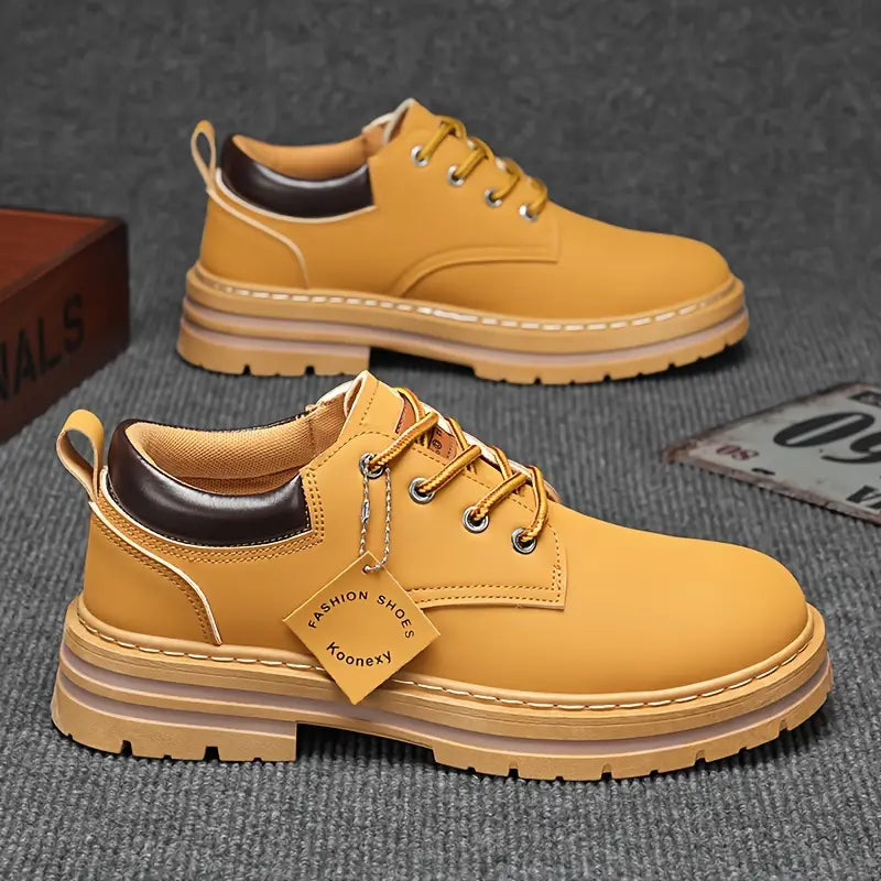 Trevino - Classic Lace-Up Shoes With Round Toe