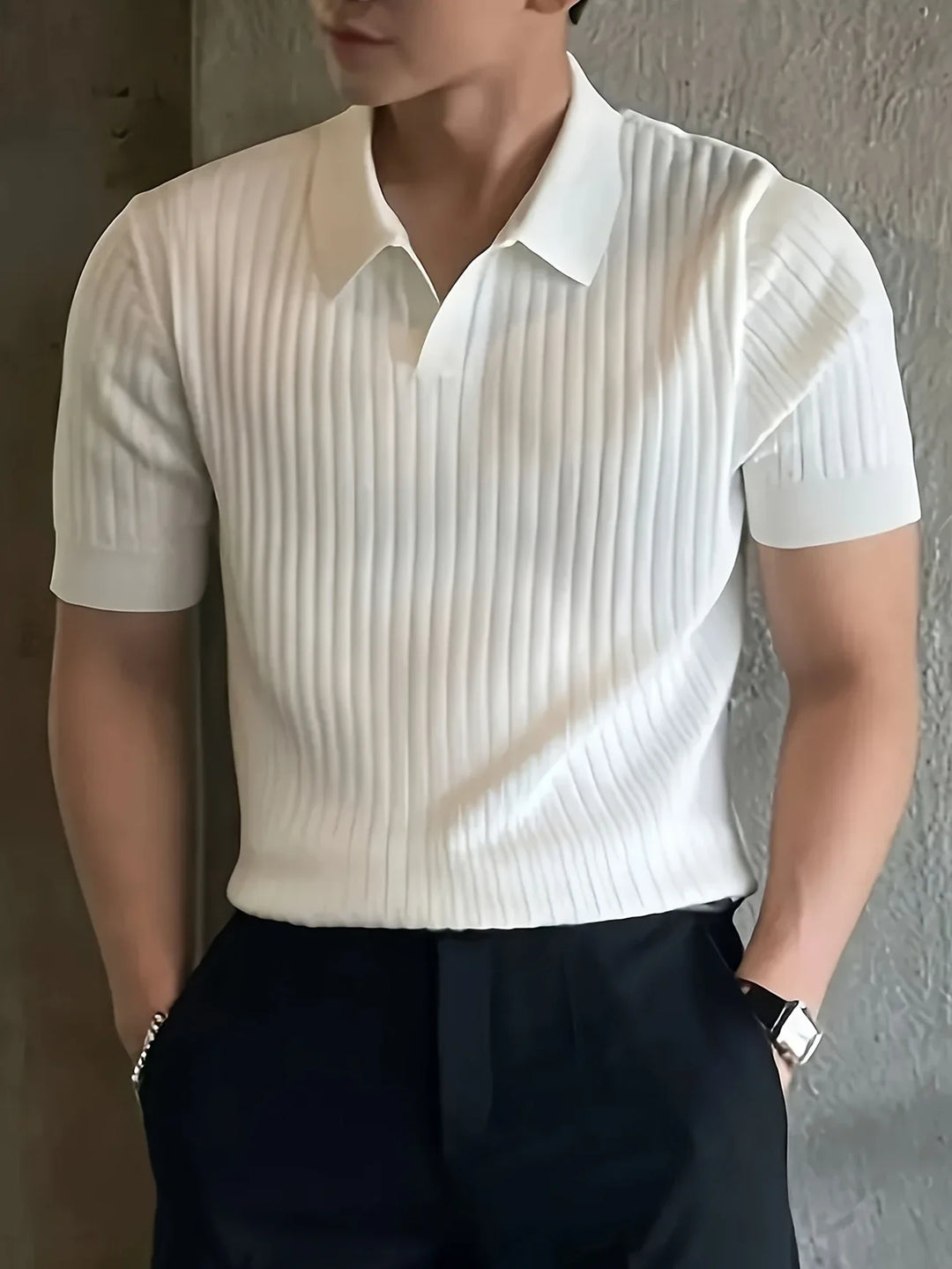 Avgustin - Casual Short Sleeve Polo Shirt