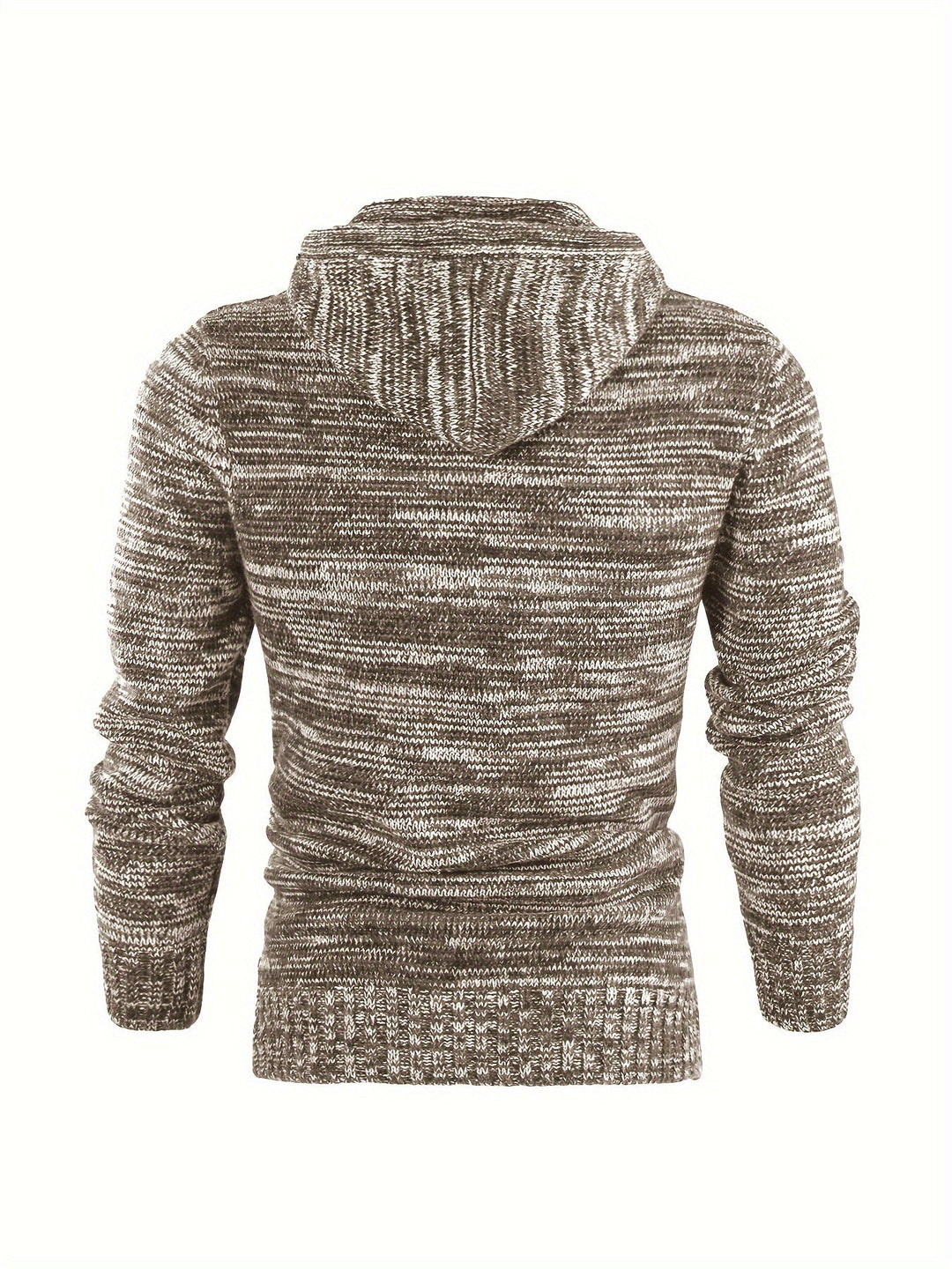 Damiaan - Casual Long Sleeve Knitted Hoodie